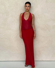 BRESILY MAXI DRESS - RED