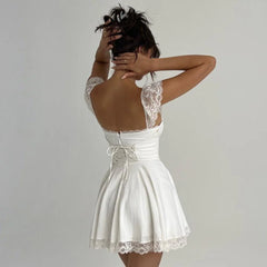 Lace n Grace Vintage White Mini Dress