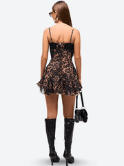 Baddie Leopard Mini Dress