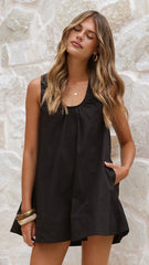 Vika Mini Dress - Black