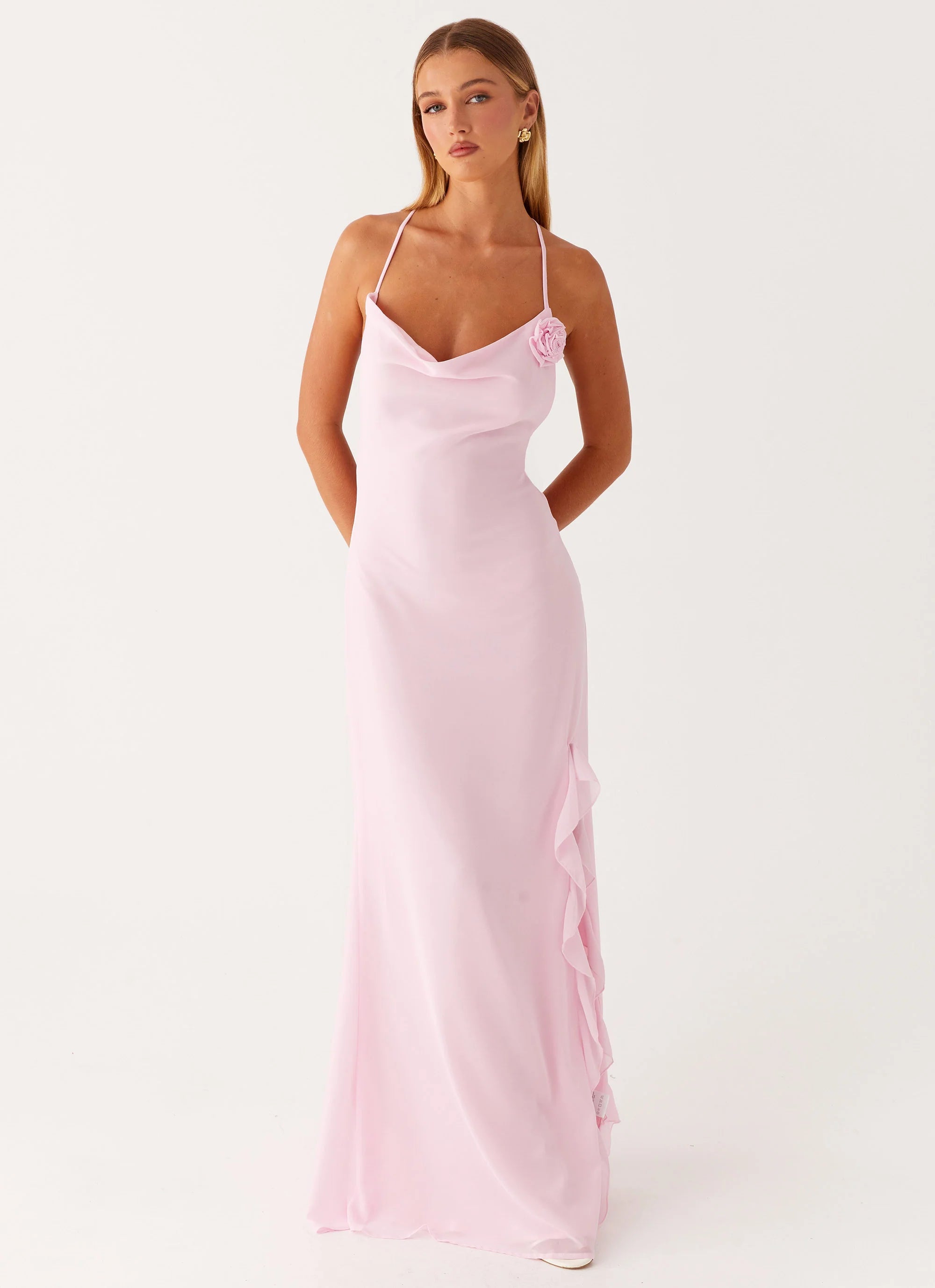 first class maxi dress - pink