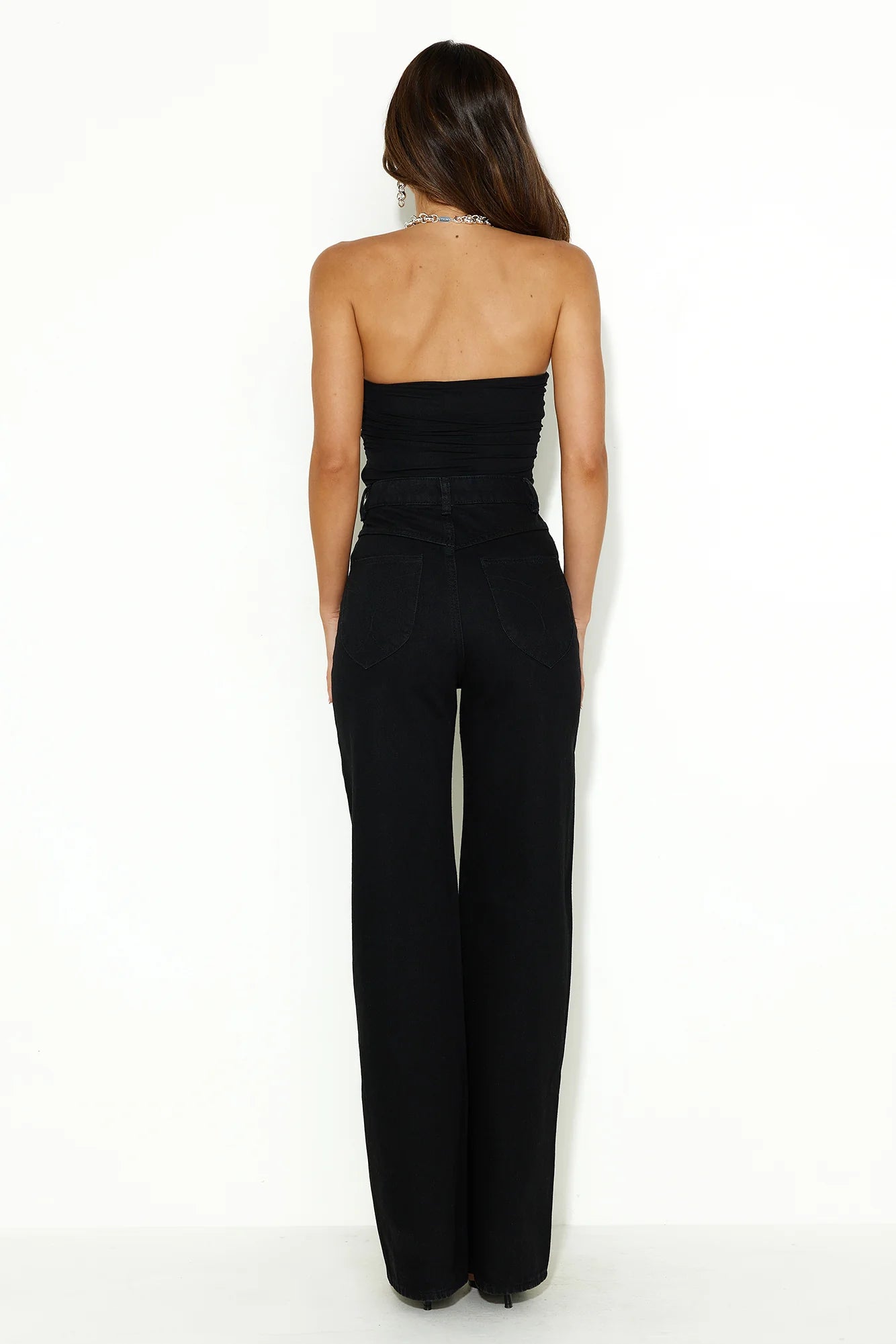 Lover In Her Eyes Crop Top Black