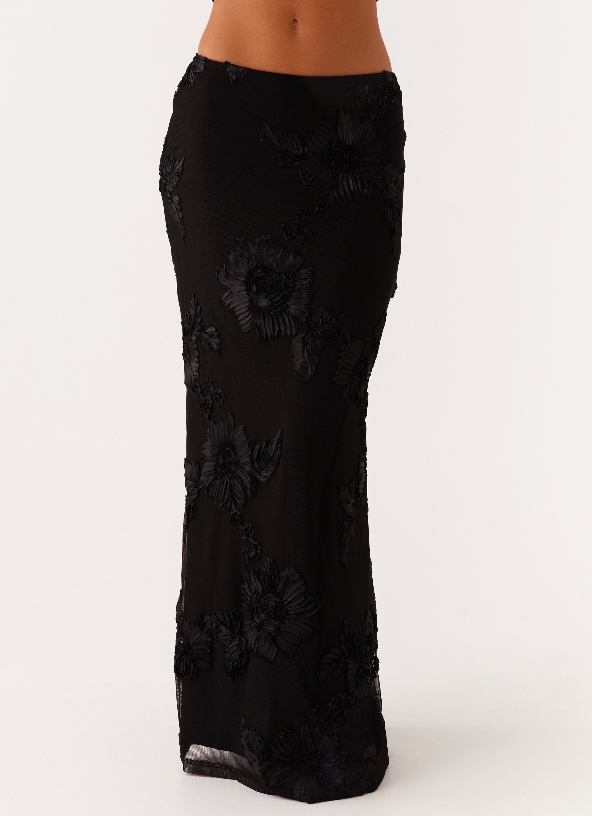 Radiate Maxi Skirt - Black