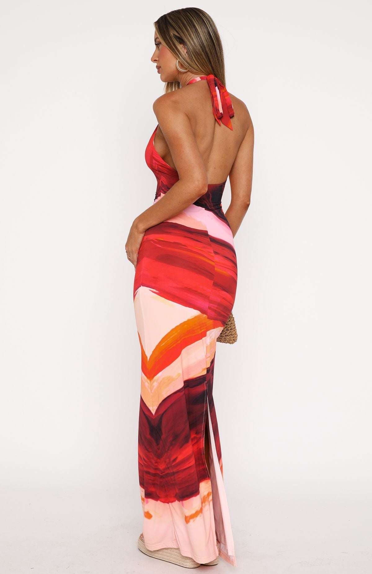 kiwi kisses maxi dress sunset petal