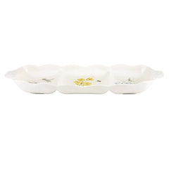 butterfly meadow 16" divided serving dish